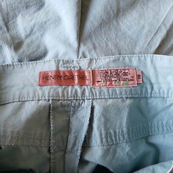 Vintage Henry Grethel Green Shorts - Size 10 - Picture 3 of 5